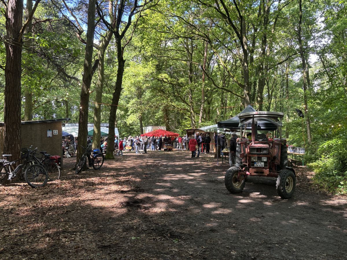 Blick auf das Birgelener Waldfest
