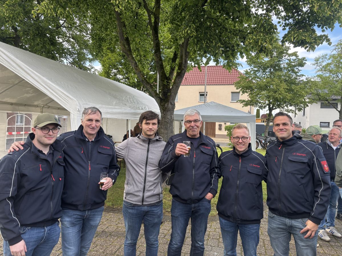 Gruppenfoto der Löscheinheit Obspringen in Braunsrath